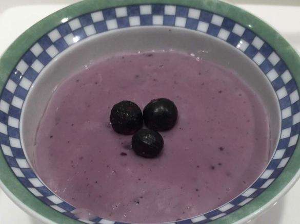 Blackcurrant Custard Pudding