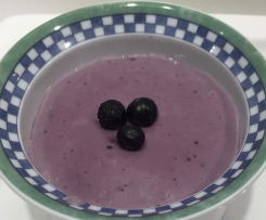 Blackcurrant Custard Pudding