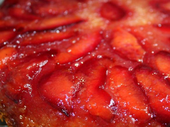 Upside Down Plum Cake