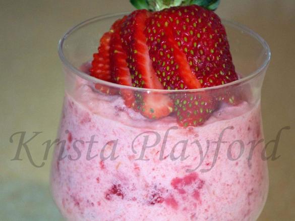 Rhubarb & Strawberry Mousse