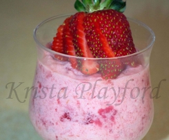 Rhubarb & Strawberry Mousse