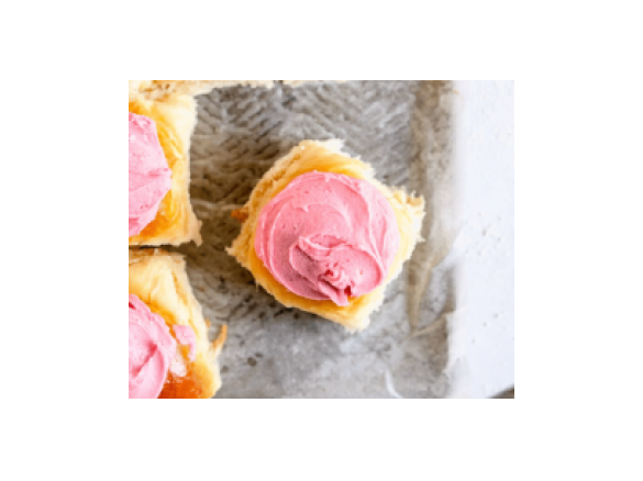 Pink Iced Buns - Cloudy Kitchen