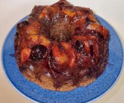 Caramel stonefruit bundt cake