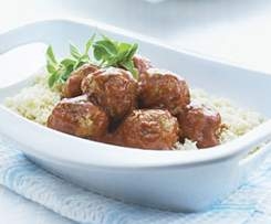 mediterranean meatballs with cous cous