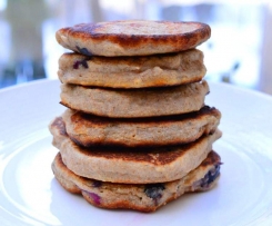 Blueberry & Banana Pancakes {Dairy Free}