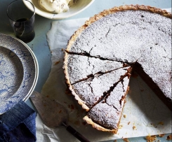 Chewy walnut & caramel tart