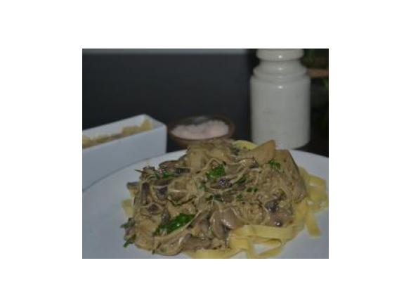 Mushroom ragu and Pappardelle