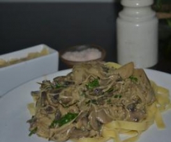 Mushroom ragu and Pappardelle