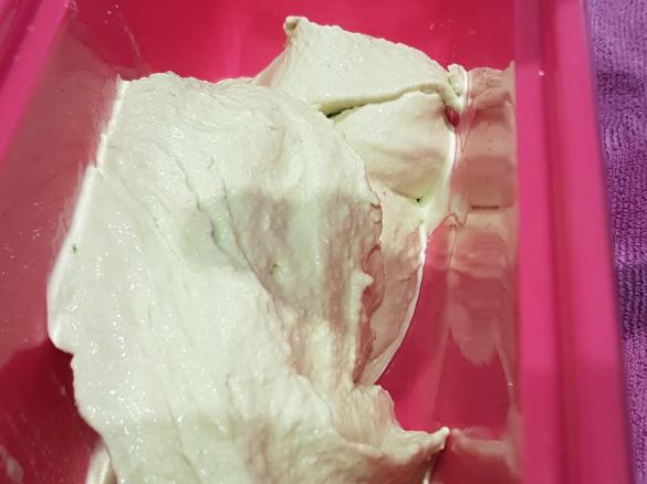 Fresh mint ice cream