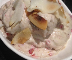Almond Butter and Raspberry Icecream
