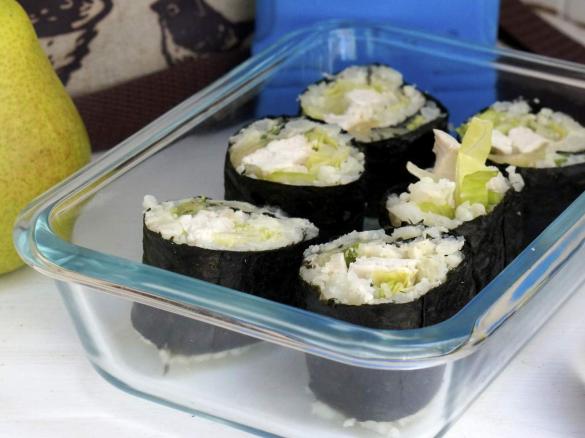 Hidden Veggie "Cauli Rice" Sushi - Back to School Lunchbox  