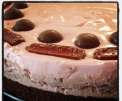 Turkish Delight Layered Cheesecake (non bake)