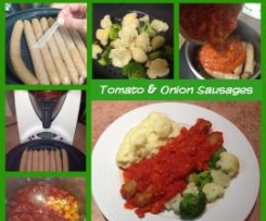 Tomato and Onion Sausages