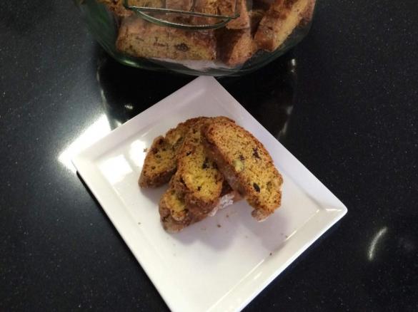 Cranberry, Orange and Pistachio Biscotti
