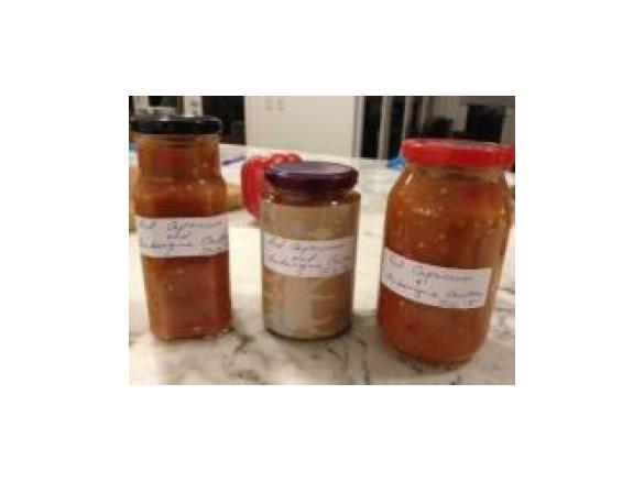 Red Capsicum and Aubergine Relish