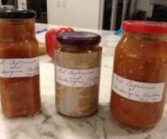 Red Capsicum and Aubergine Relish