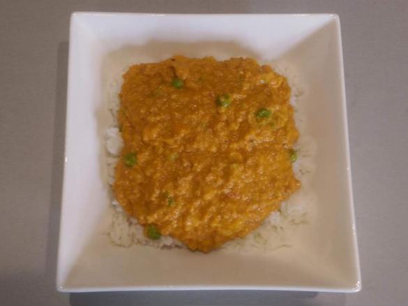 Finely Chopped Curried Sausages