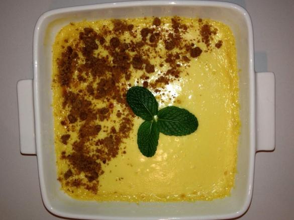 Mango Baked Yogurt with Ginger Honey Crumble