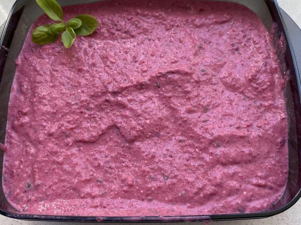 Baby beetroot , feta & horseradish dip