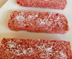 Raw Strawberry Frozen Snack Bars