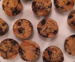 Super Moist Pear & Blueberry Muffins