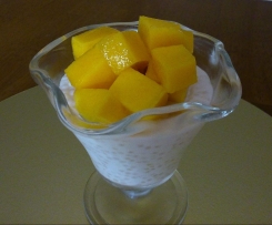 Easy coconut sago pudding