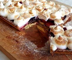 Cherry & Apple Meringue Tart