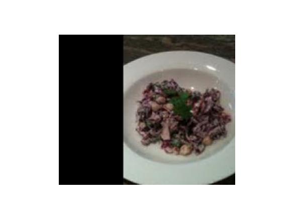 Red Cabbage and Chickpea Salad