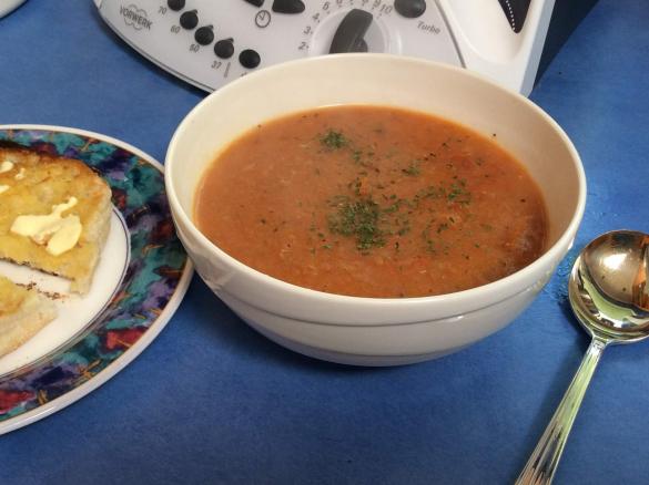 Huldah's Roast Tomato and Bread Soup