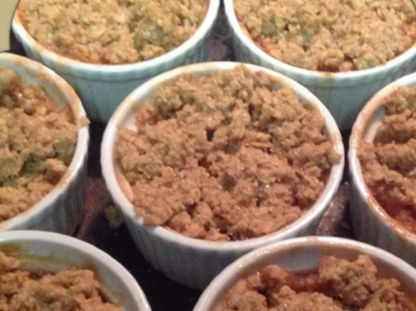 Apple, Rhubarb & Strawberry Crumble