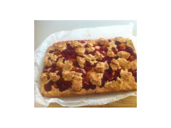Apricot & Raspberry Oat Slice