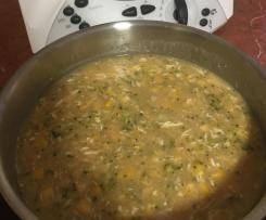 Ruby's Chicken, Corn and Broccoli Soup