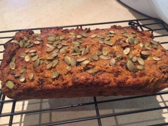 Pumpkin, Date and Almond Loaf - conversion of an Energetic Mama recipe