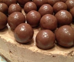 Toblerone and Malteser Cheesecake
