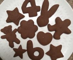 Chocolate cookie shapes