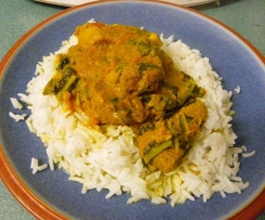 Silverbeet and Lamb Rogan Josh