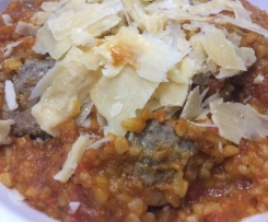 Hidden Veggie Meatball and Risoni