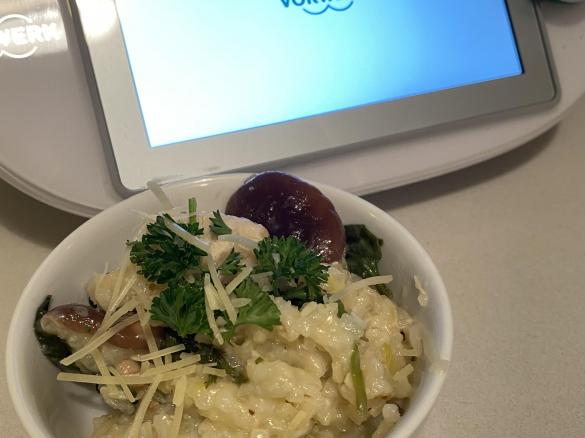 Risotto with Chicken and  Baby Leaf Spinach