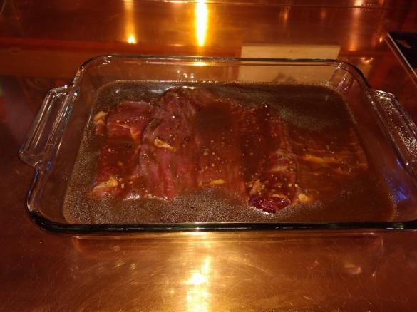 Marinated flank steak