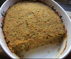 Low FODMAP Zucchini Slice (NO eggs, gluten or dairy, with a vegan option)