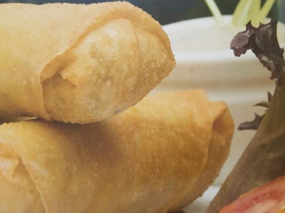 Thai Chicken Spring Rolls with banana Mayo