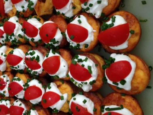 Mini Tomato & Feta Frittata's