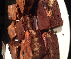 Chocolate and Cheesecake Marbled Gluten Free Brownies
