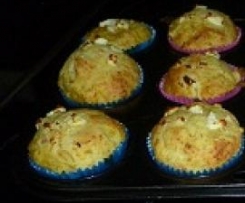Pumpkin, bacon and fetta muffins