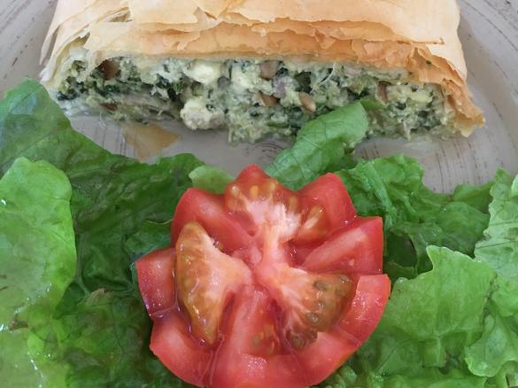 Silverbeet, Chicken, Feta and Pinenut Roll